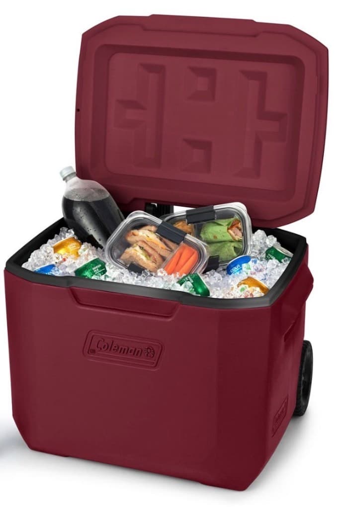 Family Comfort Kit cooler packed with ice, drinks, and snacks for tournament families